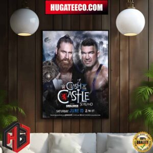 Sami Zayn Will Defend His Ic Title Against Chad Gable At WWE Clash At The Castle Scotland Saturday June 15 Home Decor Poster Canvas