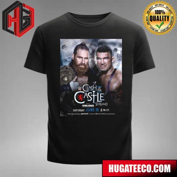 Sami Zayn Will Defend His Ic Title Against Chad Gable At WWE Clash At The Castle Scotland Saturday June 15 T-Shirt