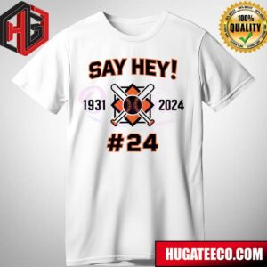 Say Hey 1931 2024 Baseball Game Day Svg T-Shirt