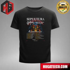 Sepultura X Obituary X Agnostic Front X Claustrofobia Celebrate Life Through Death North American Farewall Tour 2024 Unisex T-Shirt