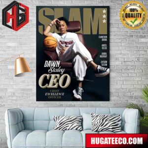 South Carolina Coach And Three-Time National Champion Dawn Staley Covers SLAM 250 Home Decor Poster Canvas