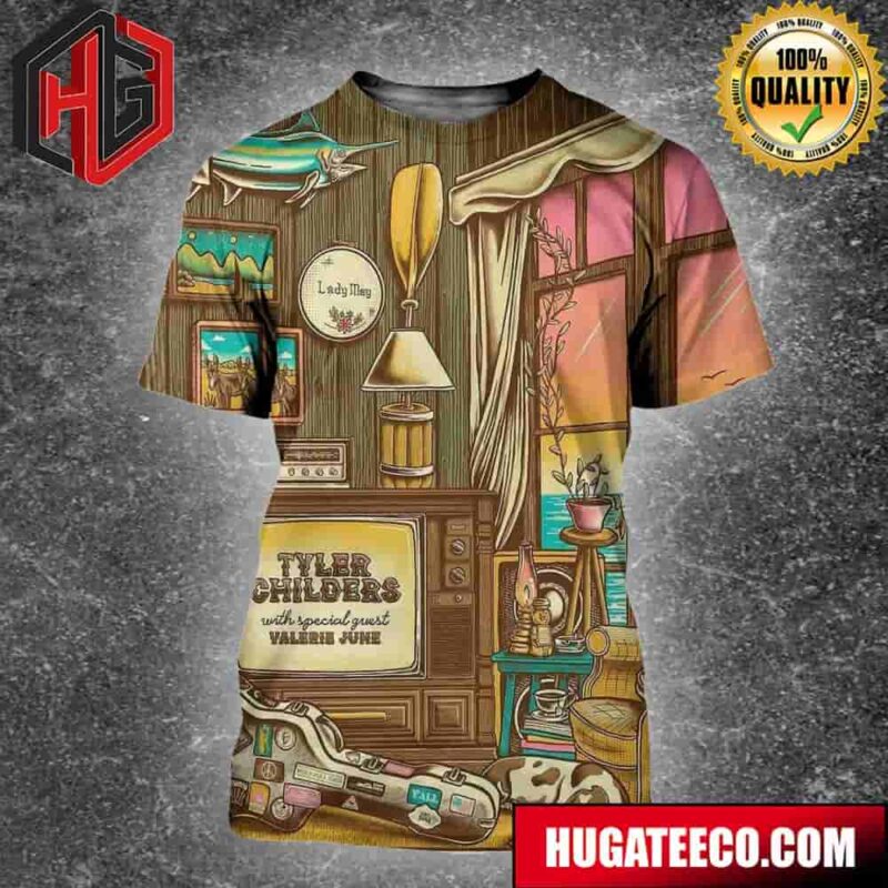 Step Into The Charm Of Tyler Childers Cozy Ol Virginia Beach House With Special Guest Valerie June 2 2024 All Over Print Shirt