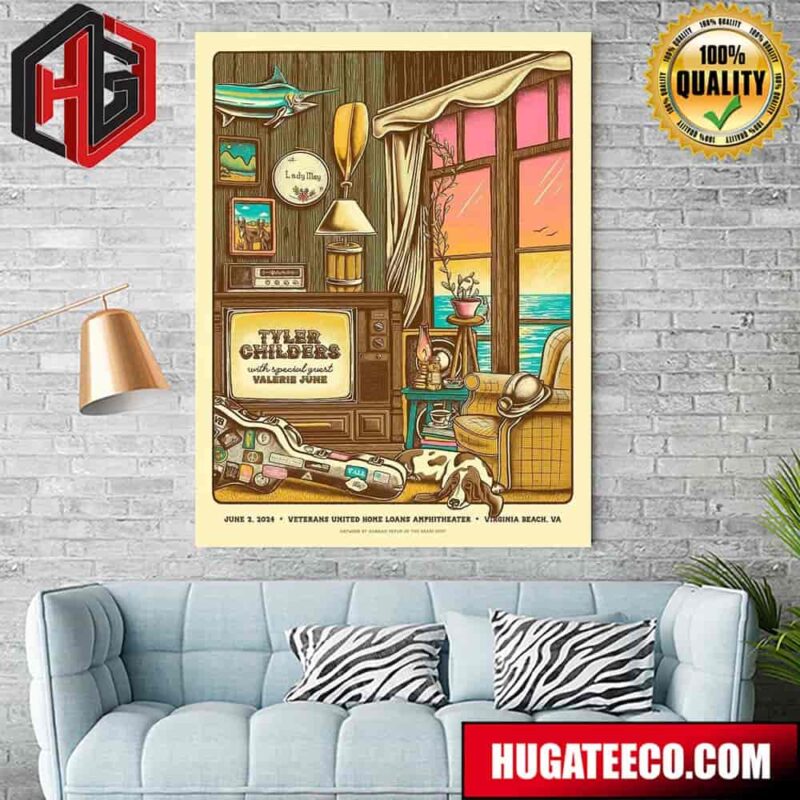 Step Into The Charm Of Tyler Childers Cozy Ol Virginia Beach House With Special Guest Valerie June 2 2024 Home Decor Poster Canvas