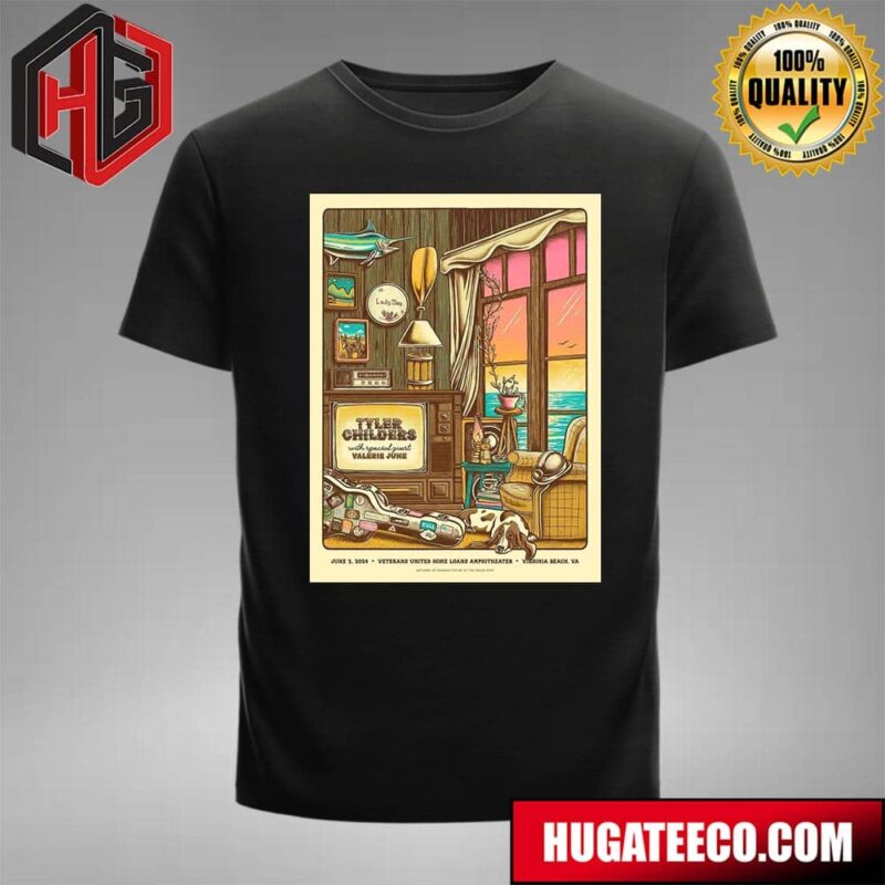 Step Into The Charm Of Tyler Childers Cozy Ol Virginia Beach House With Special Guest Valerie June 2 2024 T-Shirt T-Shirt