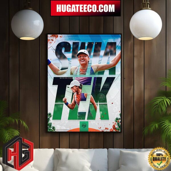 Swia Tek On To The Final Roland Garros 2024 Home Decor Poster Canvas