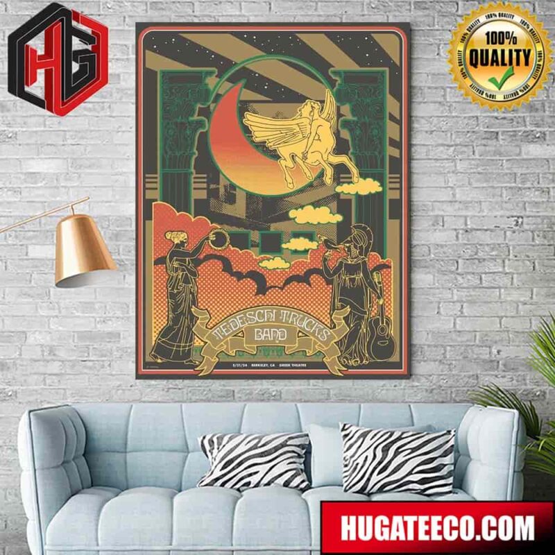 Tedeschi Trucks Band Poster For First Night May 31 2024 At The Greek Theatre Berkeley Home Decor Poster Canvas