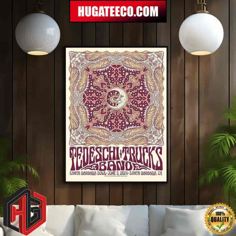 Tedeshi Trucks Band Concert On June 5 2024 At Santa Barbara Bowl Santa Barbara CA Home Decor Poster Canvas