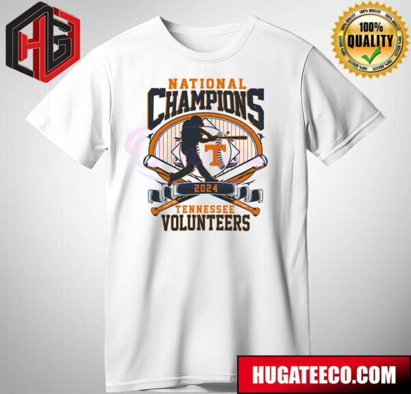 Tenessee Volunteers National Champions 2024 Mens Baseball T-Shirt