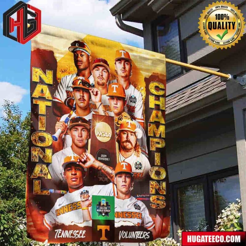 Tennessee Volunteers Baseball Are The Mcws National Champions For The First Time In Program History NCAA 2024 Division I Garden House Flag