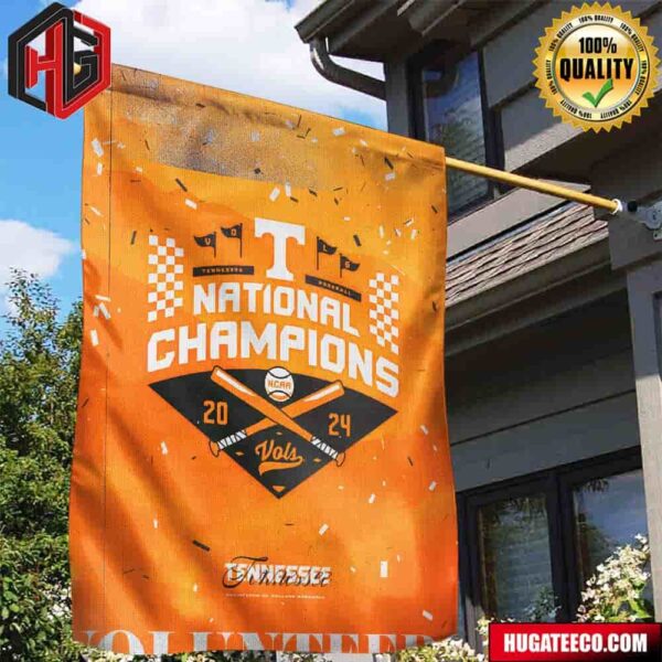 Tennessee Volunteers The Kings Of College Baseball Reside On Rocky Top NCAA National Champions 2024 Garden House Flag