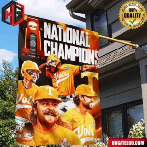 Tennessee Volunteers The National Champion Is Clad In Big Orange Garden House Flag