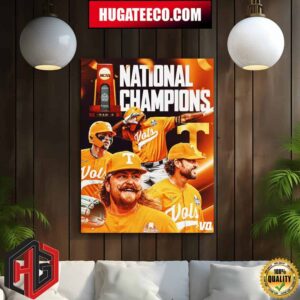 Tennessee Volunteers The National Champion Is Clad In Big Orange Home Decor Poster Canvas