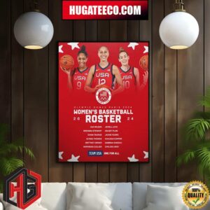 The 12-Woman USA Basketball Squad Headed To The Olympics Games Paris 2024 To Make History Home Decor Poster Canvas