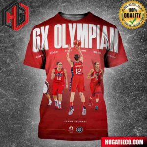 The First Basketball Athlete To Compete At Six Olympic Games Diana Taurasi USA Women’s Basketball All Over Print Shirt
