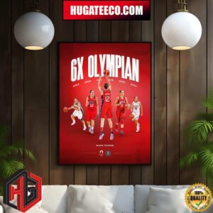 The First Basketball Athlete To Compete At Six Olympic Games Diana Taurasi USA Women’s Basketball Home Decor Poster Canvas