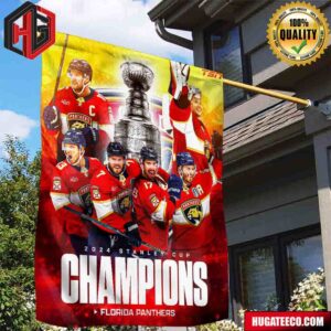 The Florida Panthers Are 2024 NHL Stanley Cup Champions For The First Time In Their History Garden House Flag