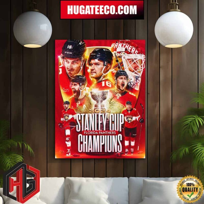 The Florida Panthers Are The 2023-24 NHL Stanley Cup Champions Home Decor Poster Canvas