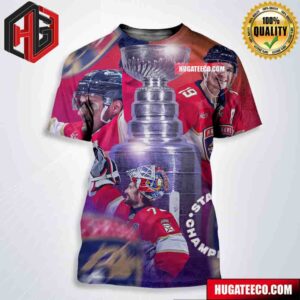 The Florida Panthers Win The NHL Stanley Cup 2024 For The First Time In Franchise History All Over Print Shirt