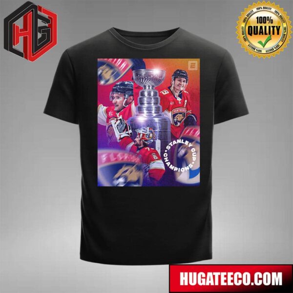The Florida Panthers Win The NHL Stanley Cup 2024 For The First Time In Franchise History T-Shirt