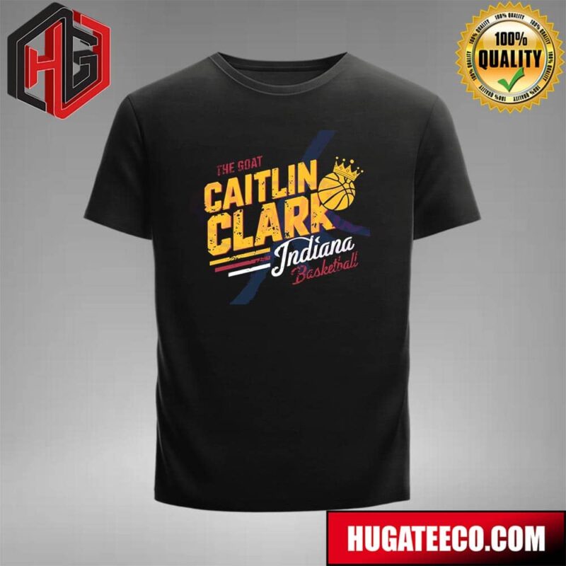 The Goat Caitlin Clark Indiana Basketball Crown T-Shirt