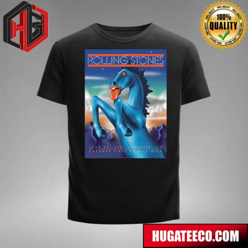 The Rolling Stones Poster For Empower Field At Mile High On June 20 2024 Denver Co Unisex T-Shirt