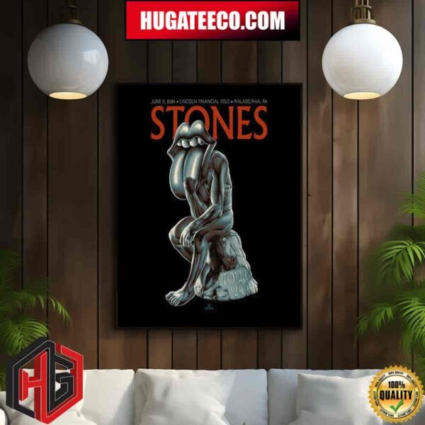 The Rolling Stones Show On June 11 2024 Lincoln Financial Field Phladelphia Pa Home Decor Poster Canvas