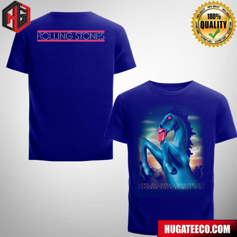 The Rolling Stones Show On June 20 2024 Denver CO At Empower Field At Mile High Two Sides Fan Gifts T-Shirt