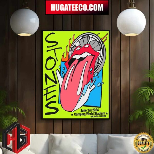 The Rolling Stones Show On June 7 Mercedes Stadium In Atlanta Ga Home Decor Poster Canvas