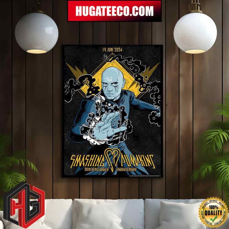 The Smashing Pumpkins Monchengladbach Sparkassenpark On Juni 19 2024 Concert Poster By Samuel Salomao Home Decor Poster Canvas