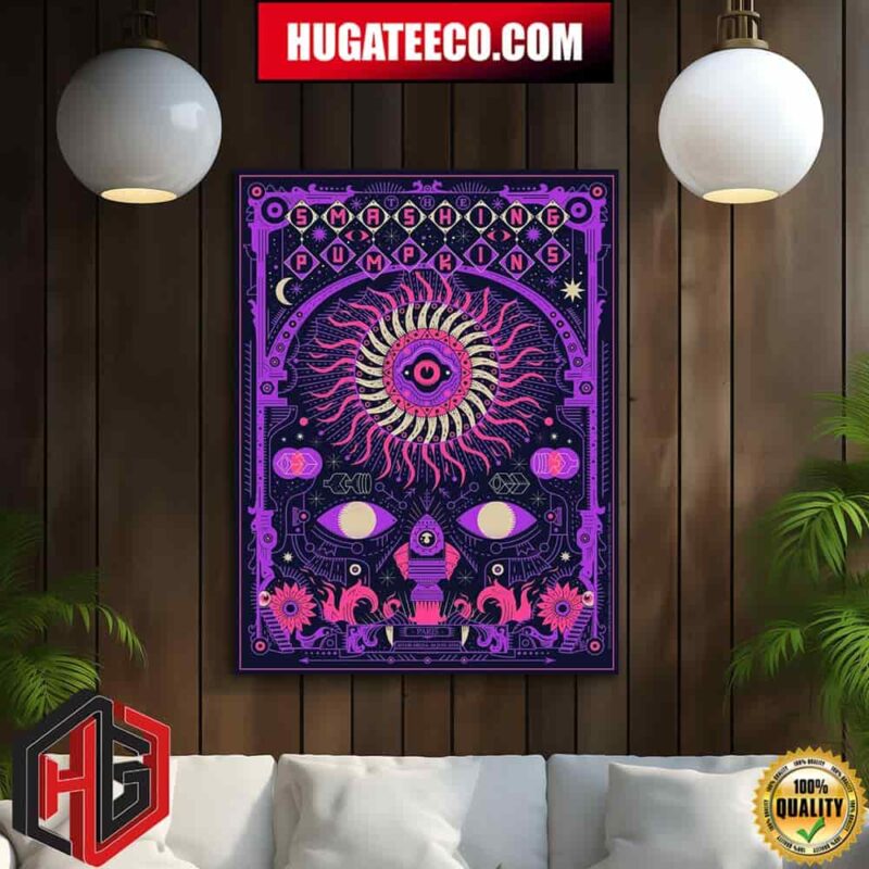 The Smashing Pumpkins Screenprinted Concert Poster Is By Seb Niark Home Decor Poster Canvas