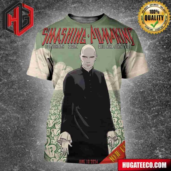 The Smashing Pumpkins Tour 2024 On June 10 The World Is A Vampire-Europe Summer 2024 At 3Arena Dublin Ireland All Over Print Shirt
