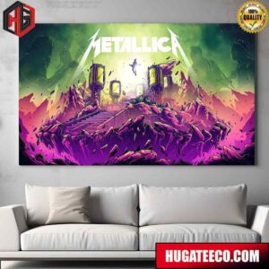 The Upcoming Metallica X Fortnite Fuel Fire Fury In-Game Concert Poster Canvas