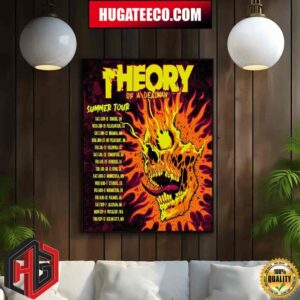 Theory Of A Deadman Summer Tour 2024 Kicking Off Summer Tour This Weekend In Canada Home Decor Poster Canvas