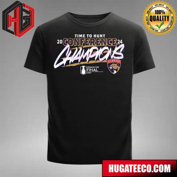 Time To Hunt Florida Panthers NHL Conference Champions 2024 Stanley Cup Final 2024 T-Shirt