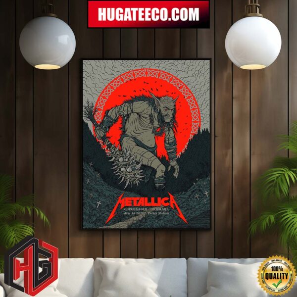 Tonight In M72 Copenhagen Parken Stadium No Repeat Weekend In Denmark June 14 2024 Metallica Killer World Tour Pop-Up Merchandise Store Poster Canvas