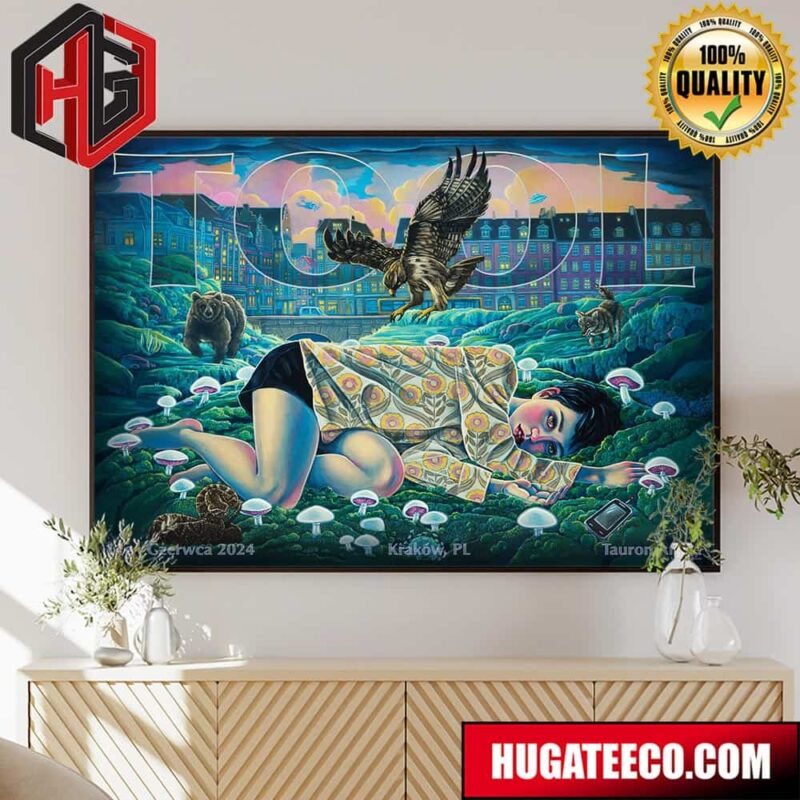 Tool Effing Tool Krakow Tonight 11go Czerwca 2024 At The Tauron Arena With Support From Night Verses Home Decor Poster Canvas
