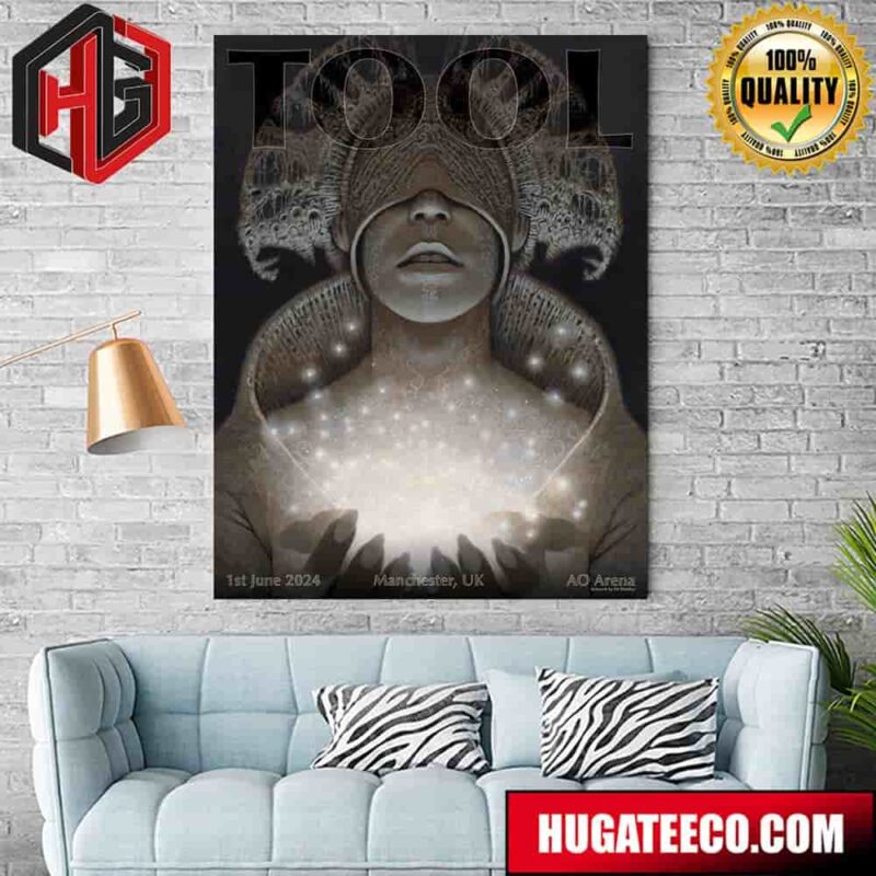 Tool Manchester UK 1st June 2024 At The Ao Arena With Support Night Verses Home Decor Poster Canvas