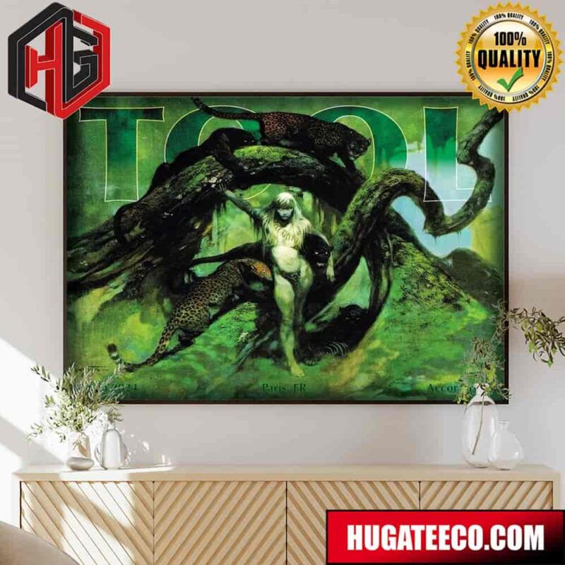 Tool Music June 5 With Support Night Verses Paris FR At Accor Arena Home Decor Poster Canvas