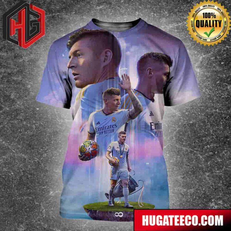 Tribute To The Retirement Of Toni Kroos Real Madrid Thanks For Everything Legendary All Over Print Shirt
