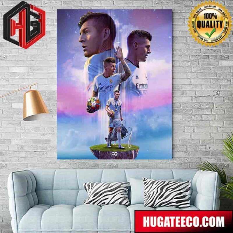 Tribute To The Retirement Of Toni Kroos Real Madrid Thanks For Everything Legendary Home Decor Poster Canvas