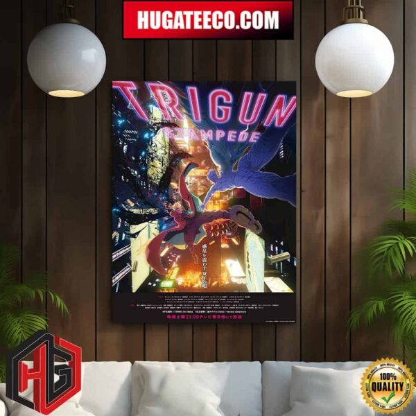TV Anime Trigun Stampede Sequel By Studio Orange Is Set To Reveal New Information At Anime Expo 2024 Home Decor Poster Canvas