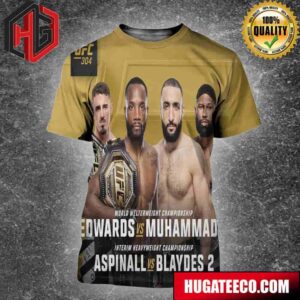 UFC 304 World Welterweight Championship Edward Muhammad 2 And Aspinall Blaydes 2 Interim Heavyweight Championship On July 27 Sat UFC Fight Club All Over Print Shirt