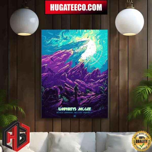 Umphrey’s Mcgee Merch Red Rocks Poster On June 15 2024 In Morison Co Home Decor Poster Canvas