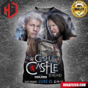 Undisputed WWE Champion Cody Rhodes Will Go Head-To-Head Against Ajstyles In An I Quit Match At WWE Clash At The Castle Streams Live June 15 All Over Pritn Shirt