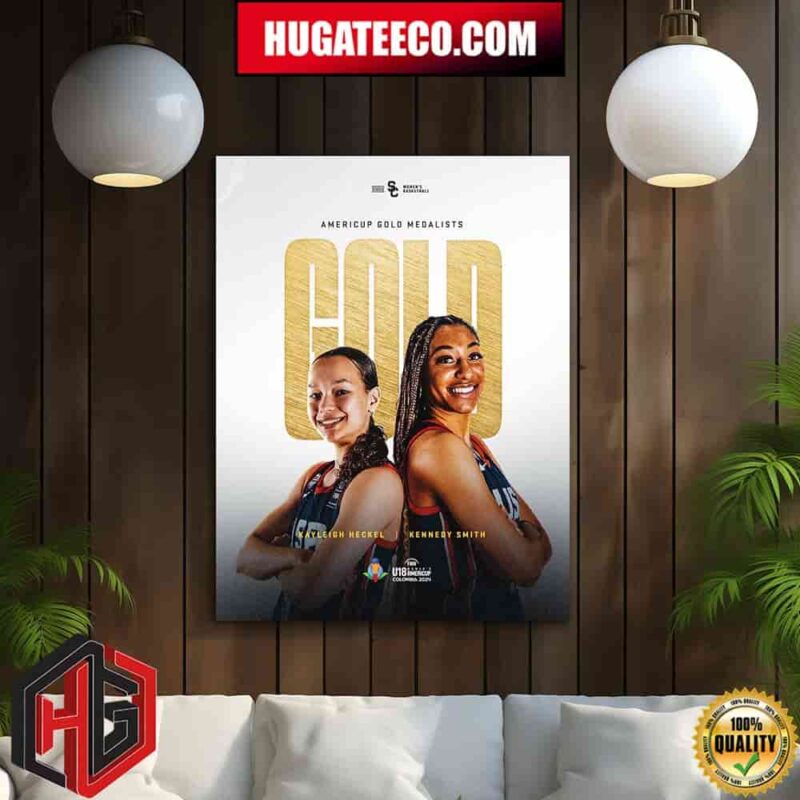 USC Trojans Congratulations To Kayleigh And Kennedy On Winning The U18 Americup With Team USA Home Decor Poster Canvas