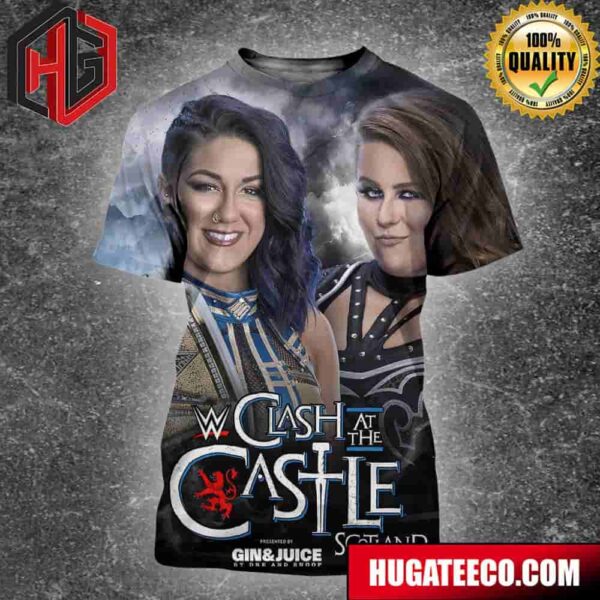 WWE Clash At The Castle Bayley Vs Kim Piper Benson WWE Womens Championship June 15 All Over Print Shirt