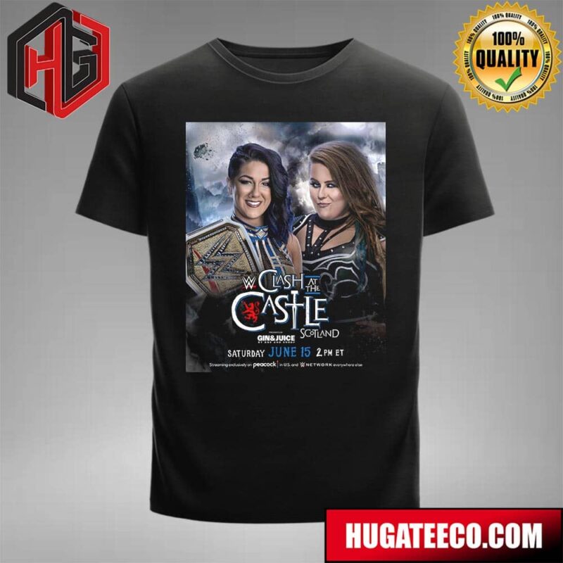 WWE Clash At The Castle Bayley Vs Kim Piper Benson WWE Women’s Championship June 15 T-Shirt
