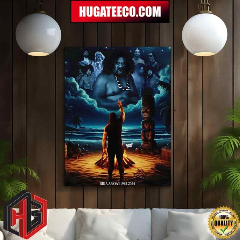 WWE Roman Reigns We Love You Rest In Peace Sika Anoai 1954-2024 Home Decor Poster Canvas