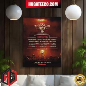 Welcom To Infernopolis Hellfest On 27-30 June 2024 With Over 160 Band Home Decor Poster Canvas