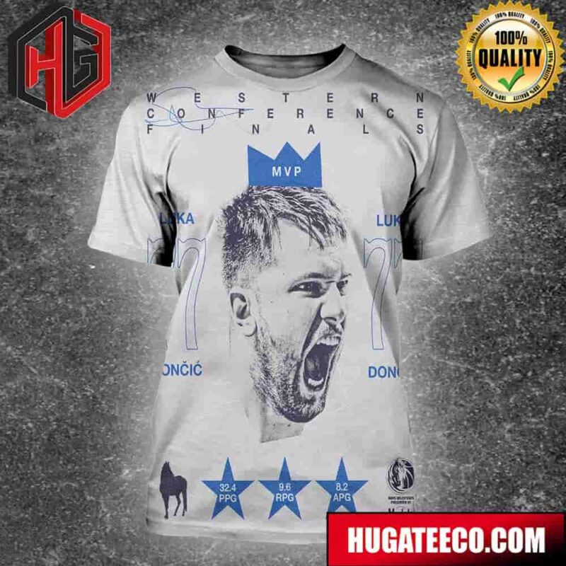 Western Conference Finals Pravi MVP Luka Doncic Dallas Mavericks All Over Print Shirt